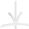 Ekena Millwork Davenport Architectural Grade PVC Gable Bracket, 84"W x 52 1/2"H x 2"D x 4"F, 15/12 Pitch GBP084X53X0204DAV00 - alternate 1